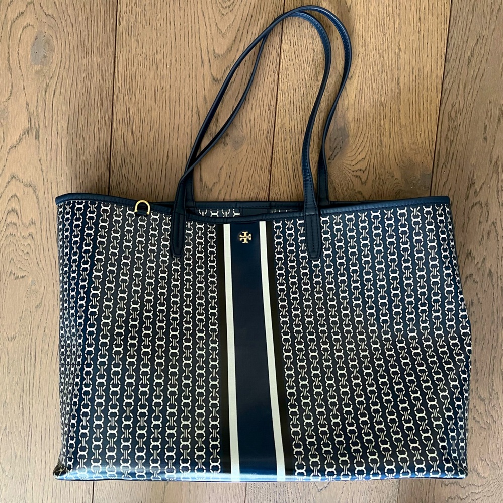 TORY BURCH Gemini Link Tote Navy